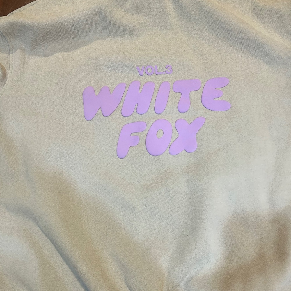 White Fox Hoodie size M/L